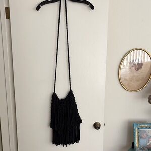 lovestitch Black Fabric Handbag